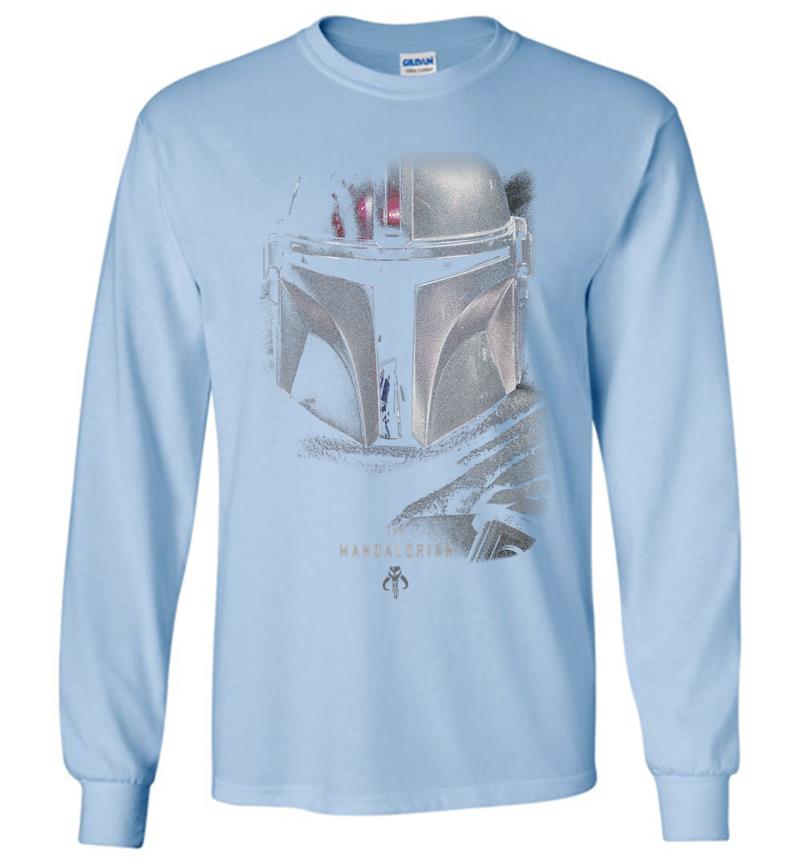 Inktee Store - Star Wars The Mandalorian Dark Portrait Long Sleeve T-Shirt Image