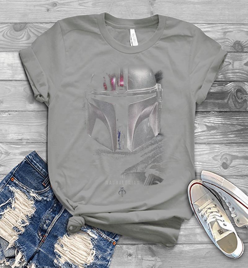 Inktee Store - Star Wars The Mandalorian Dark Portrait Men T-Shirt Image