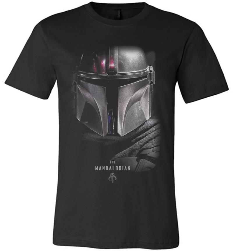 Star Wars The Mandalorian Dark Portrait Premium T-Shirt