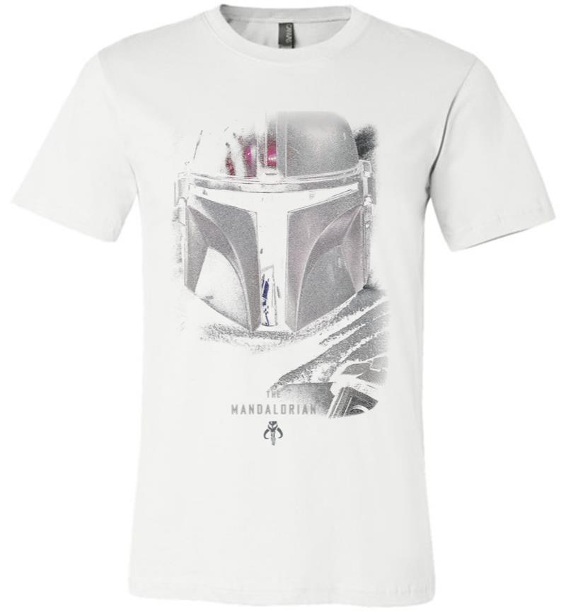 Inktee Store - Star Wars The Mandalorian Dark Portrait Premium T-Shirt Image