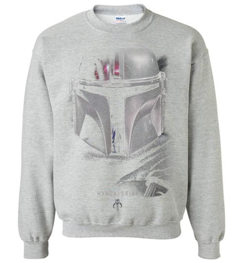 Inktee Store - Star Wars The Mandalorian Dark Portrait Sweatshirt Image