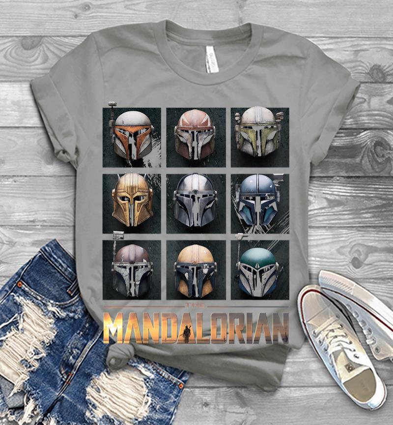 Inktee Store - Star Wars The Mandalorian Helmet Box Up Men T-Shirt Image