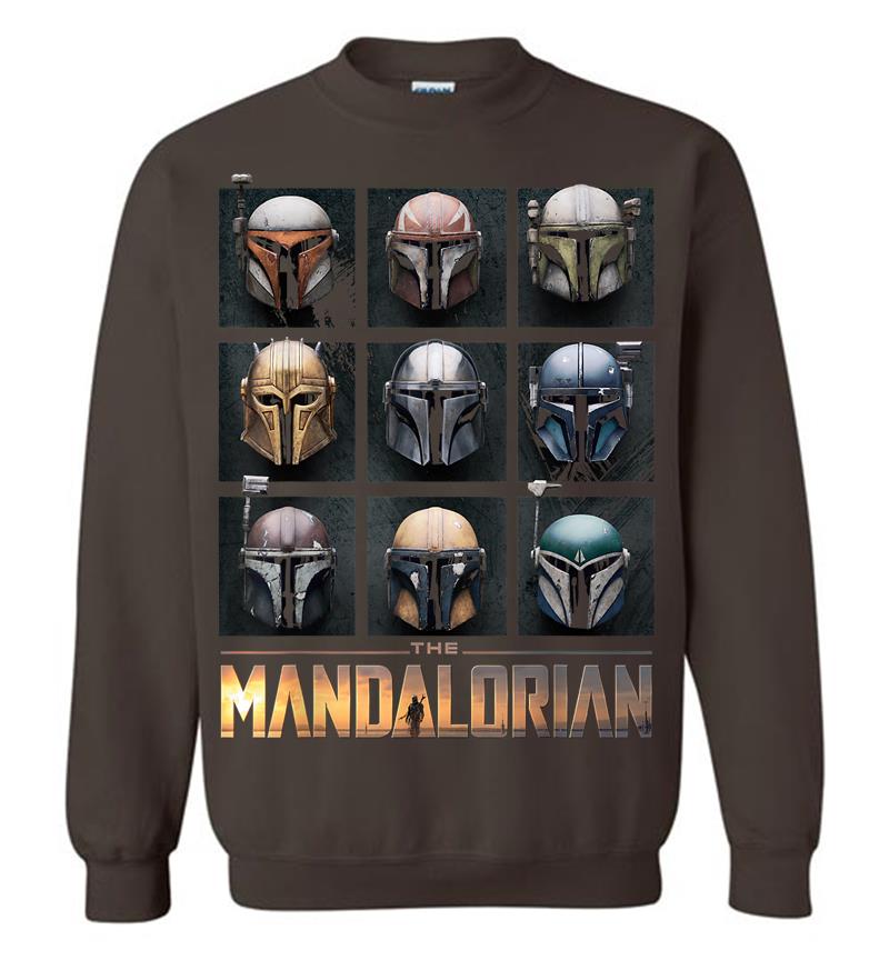 Inktee Store - Star Wars The Mandalorian Helmet Box Up Sweatshirt Image