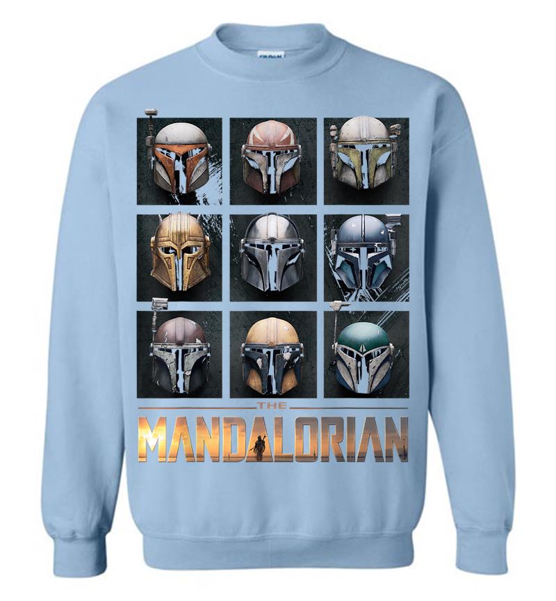 Inktee Store - Star Wars The Mandalorian Helmet Box Up Sweatshirt Image