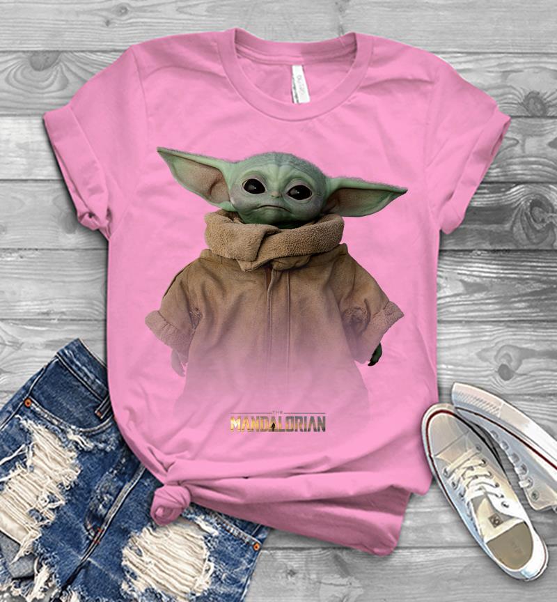Inktee Store - Star Wars The Mandalorian Logo The Child Simple Portrait Mens T-Shirt Image