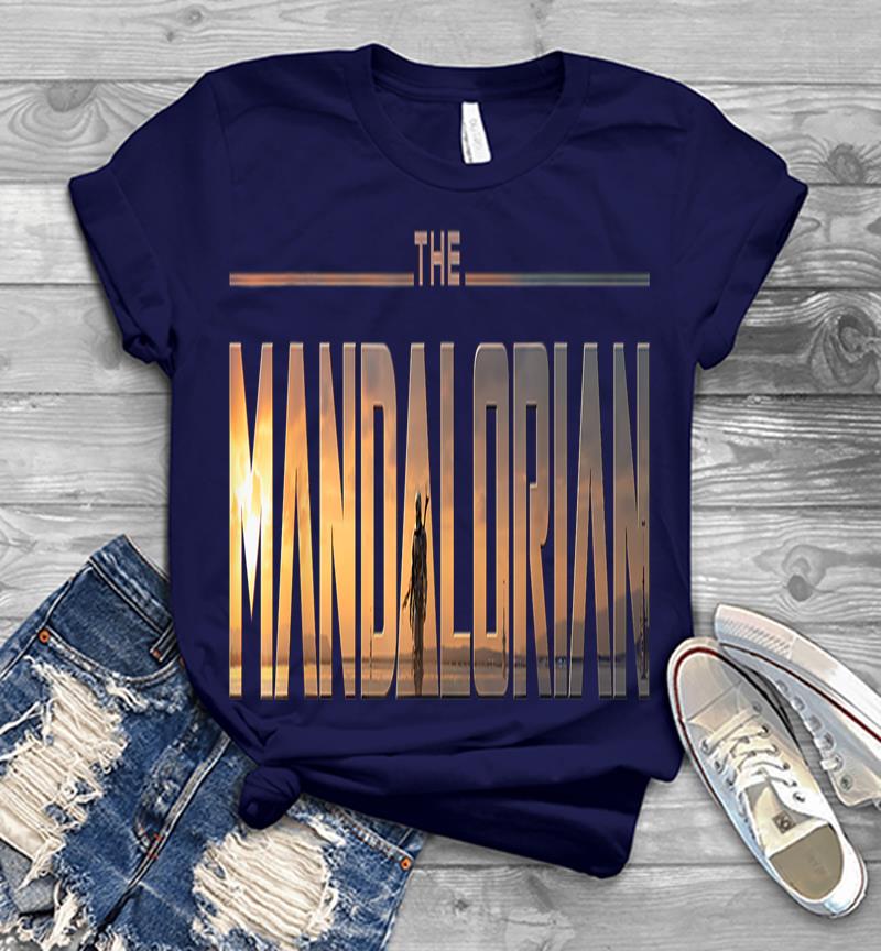 Inktee Store - Star Wars The Mandalorian Series Logo Mens T-Shirt Image