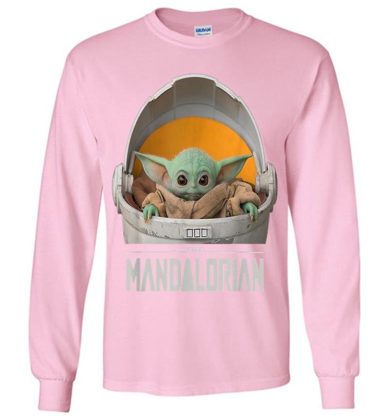 Inktee Store - Star Wars The Mandalorian The Child Floating Pod Long Sleeve T-Shirt Image