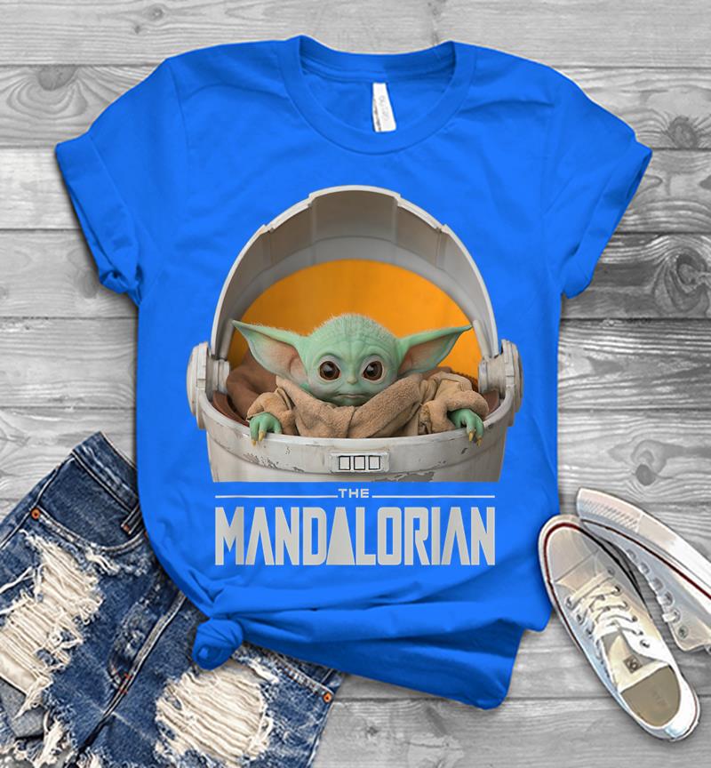 Inktee Store - Star Wars The Mandalorian The Child Floating Pod Mens T-Shirt Image