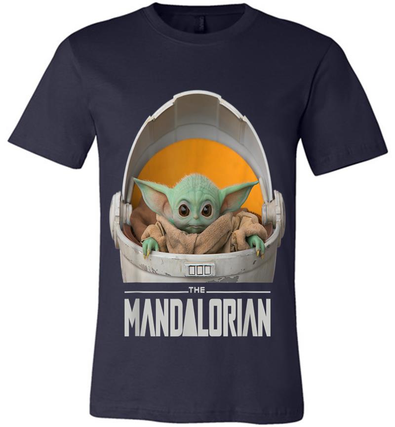 Inktee Store - Star Wars The Mandalorian The Child Floating Pod Premium T-Shirt Image