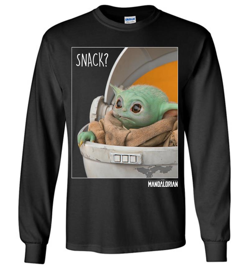 Star Wars The Mandalorian The Child Snack Time Premium Long Sleeve T-shirt