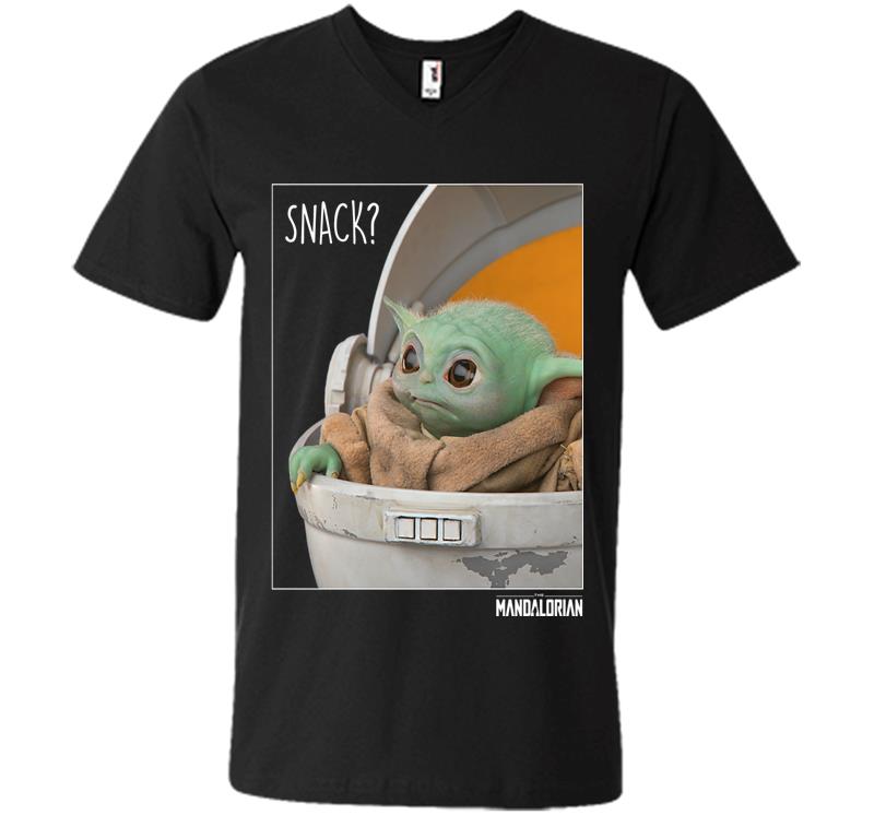 Star Wars The Mandalorian The Child Snack Time Premium V-neck T-shirt