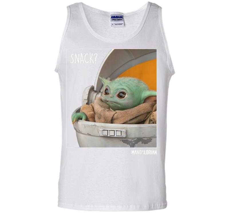 Inktee Store - Star Wars The Mandalorian The Child Snack Time Men Tank Top Image