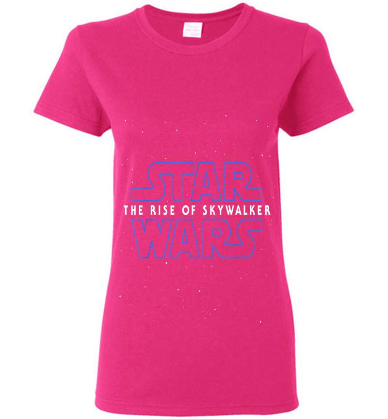 Inktee Store - Star Wars The Rise Of Skywalker Episode 9 Movie Space Logo Womens T-Shirt Image