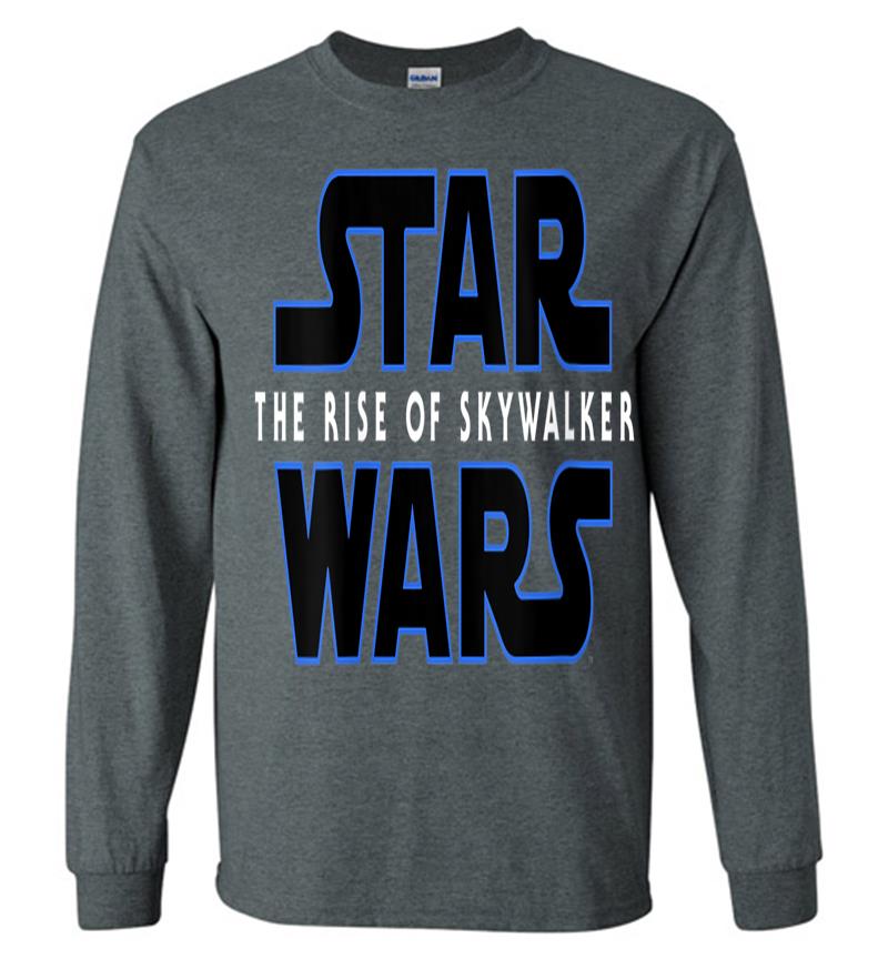Inktee Store - Star Wars The Rise Of Skywalker Movie Logo C1 V-Neck Long Sleeve T-Shirt Image