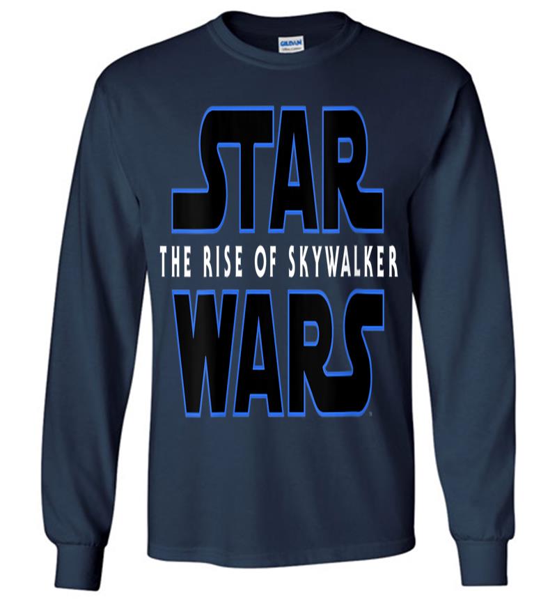 Inktee Store - Star Wars The Rise Of Skywalker Movie Logo C1 V-Neck Long Sleeve T-Shirt Image
