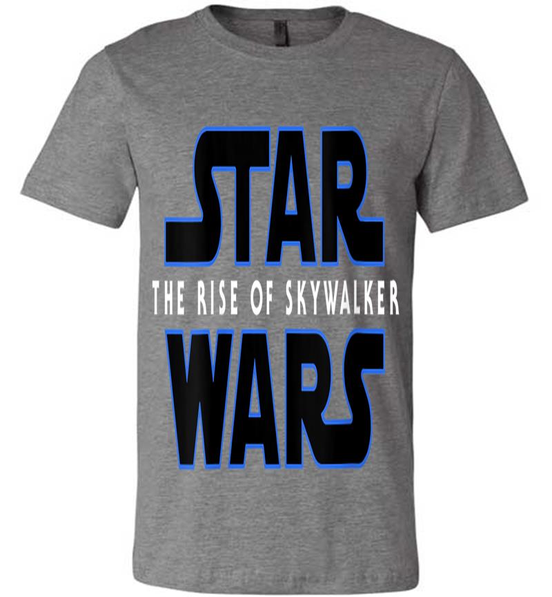Inktee Store - Star Wars The Rise Of Skywalker Movie Logo C1 V-Neck Premium T-Shirt Image