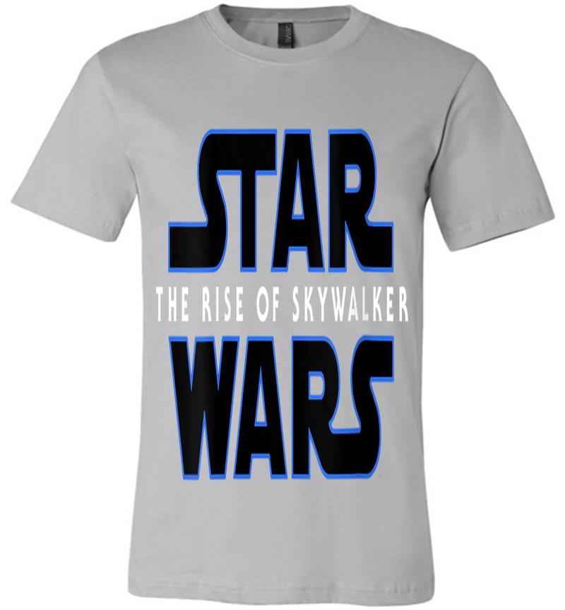 Inktee Store - Star Wars The Rise Of Skywalker Movie Logo C1 V-Neck Premium T-Shirt Image