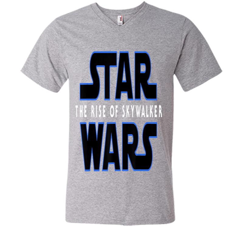 Inktee Store - Star Wars The Rise Of Skywalker Movie Logo C3 V-Neck T-Shirt Image