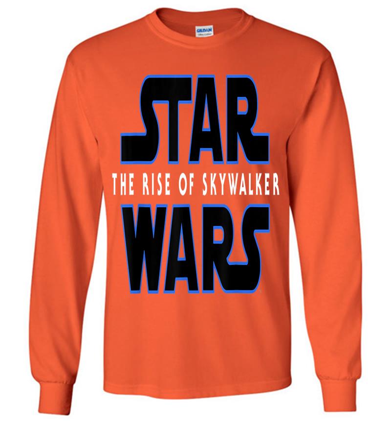 Inktee Store - Star Wars The Rise Of Skywalker Movie Logo Long Sleeve T-Shirt Image