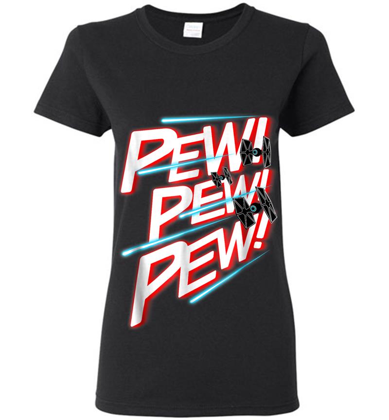 Star Wars Tie Fighter Pew Pew Pew Graphic Womens T-Shirt