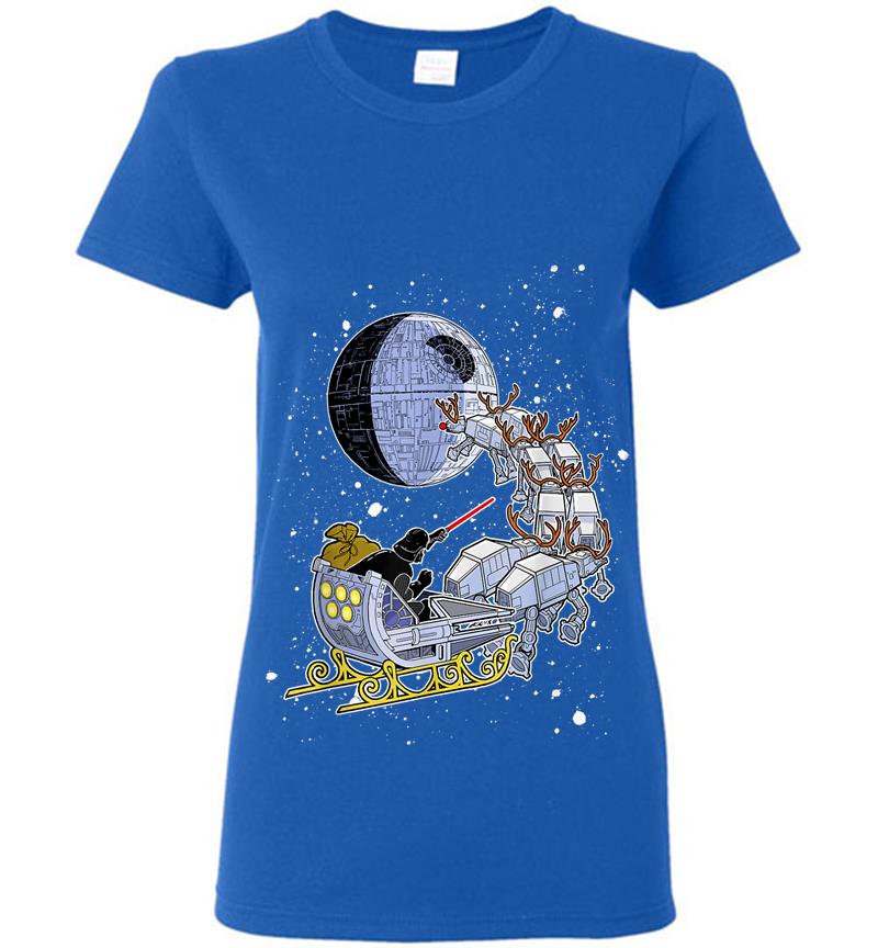 Inktee Store - Star Wars Vader Open Sleigh Womens T-Shirt Image