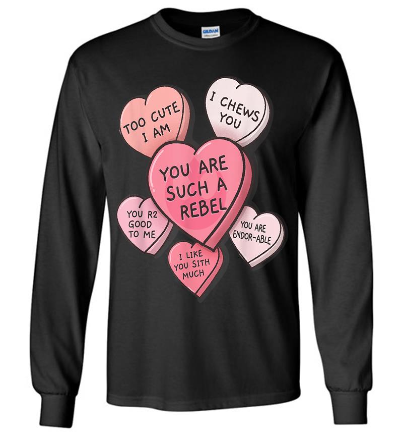 Star Wars Valentine's Day Candy Hearts Long Sleeve T-shirt