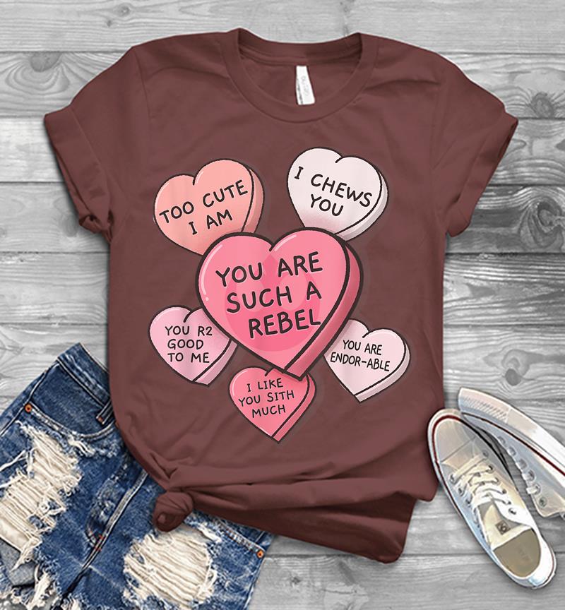 Inktee Store - Star Wars Valentine'S Day Candy Hearts Mens T-Shirt Image