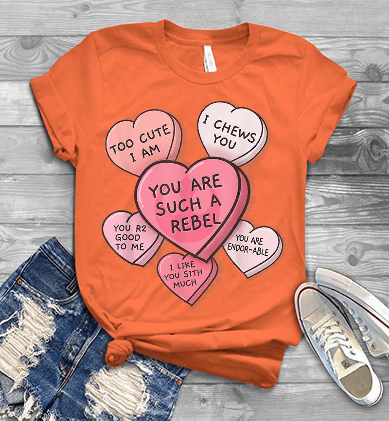 Inktee Store - Star Wars Valentine'S Day Candy Hearts Mens T-Shirt Image