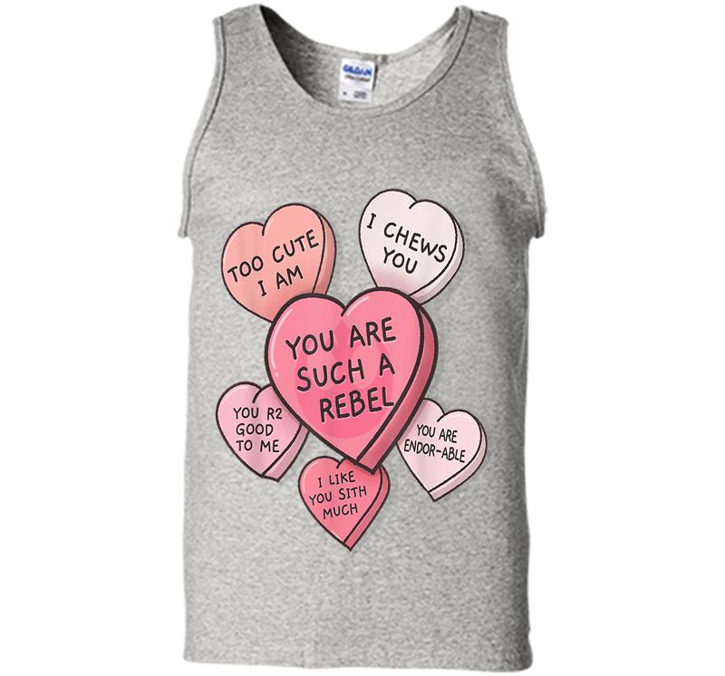 Star Wars Valentine'S Day Candy Hearts Mens Tank Top