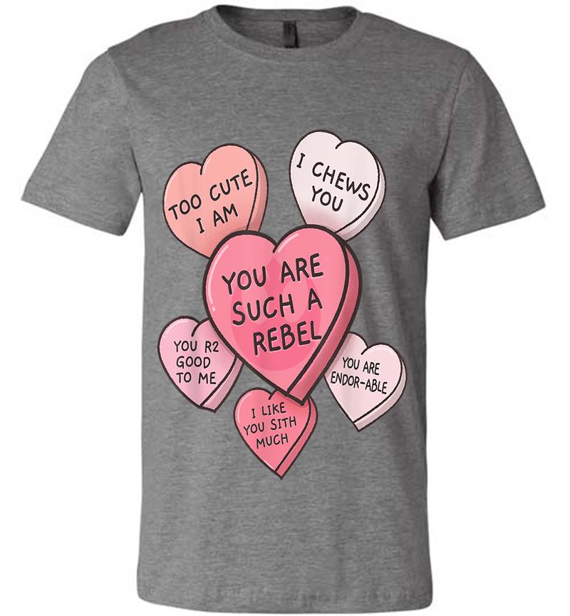 Inktee Store - Star Wars Valentine'S Day Candy Hearts Premium T-Shirt Image