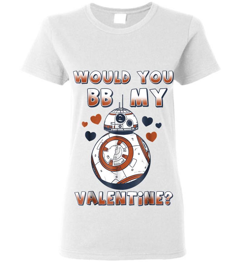 Inktee Store - Star Wars Valentine'S Day Would You Bb Mine Graphic Womens T-Shirt Image