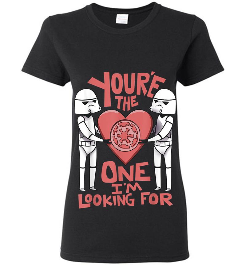 Star Wars Valentines The One I'M Looking For Graphic Womens T-Shirt