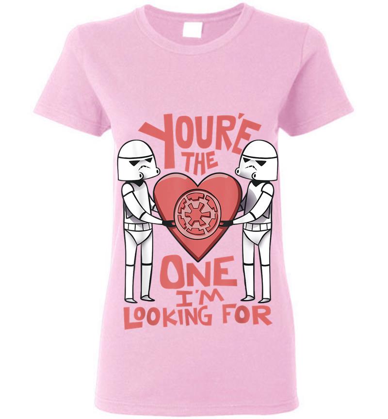 Inktee Store - Star Wars Valentines The One I'M Looking For Graphic Womens T-Shirt Image