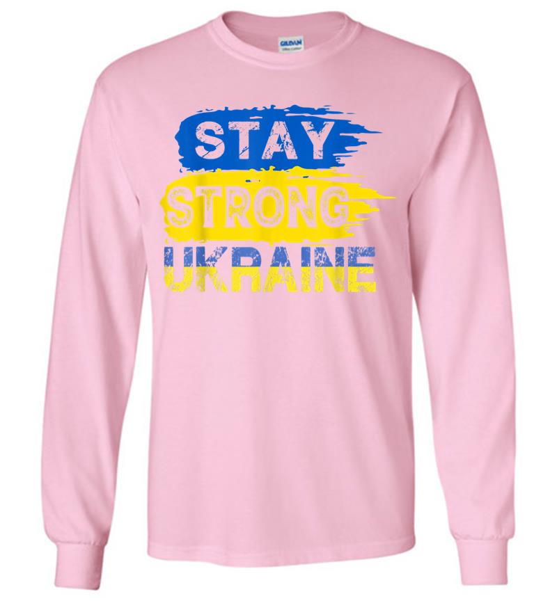 Inktee Store - Stay Strong Ukraine Support I Stand With Ukraine Long Sleeve T-Shirt Image