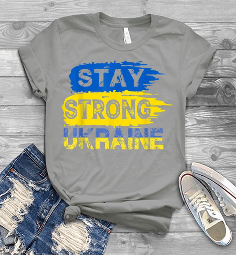 Inktee Store - Stay Strong Ukraine Support I Stand With Ukraine Men T-Shirt Image