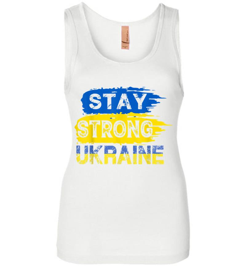 Inktee Store - Stay Strong Ukraine Support I Stand With Ukraine Women Jersey Tank Top Image