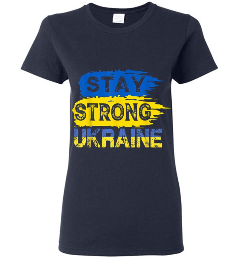 Inktee Store - Stay Strong Ukraine Support I Stand With Ukraine Women T-Shirt Image