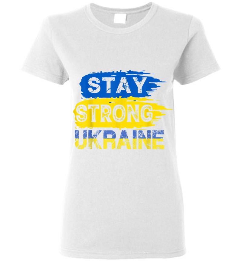 Inktee Store - Stay Strong Ukraine Support I Stand With Ukraine Women T-Shirt Image