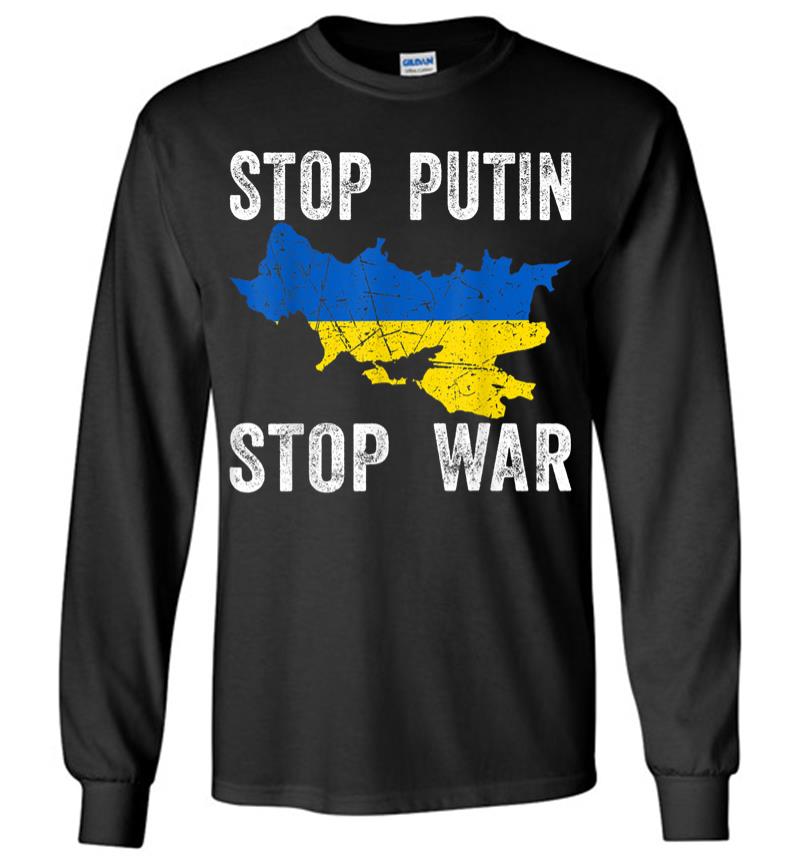 Stop Killing Stop Russia Stop The War In Ukraine Long Sleeve T-shirt
