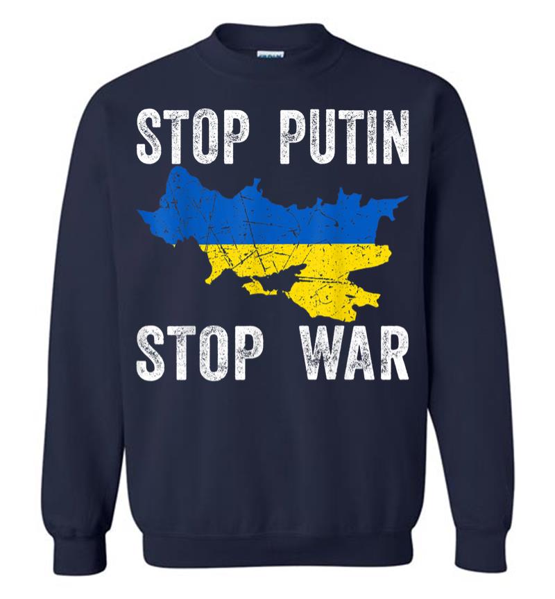 Inktee Store - Stop Killing Stop Russia Stop The War In Ukraine Sweatshirt Image