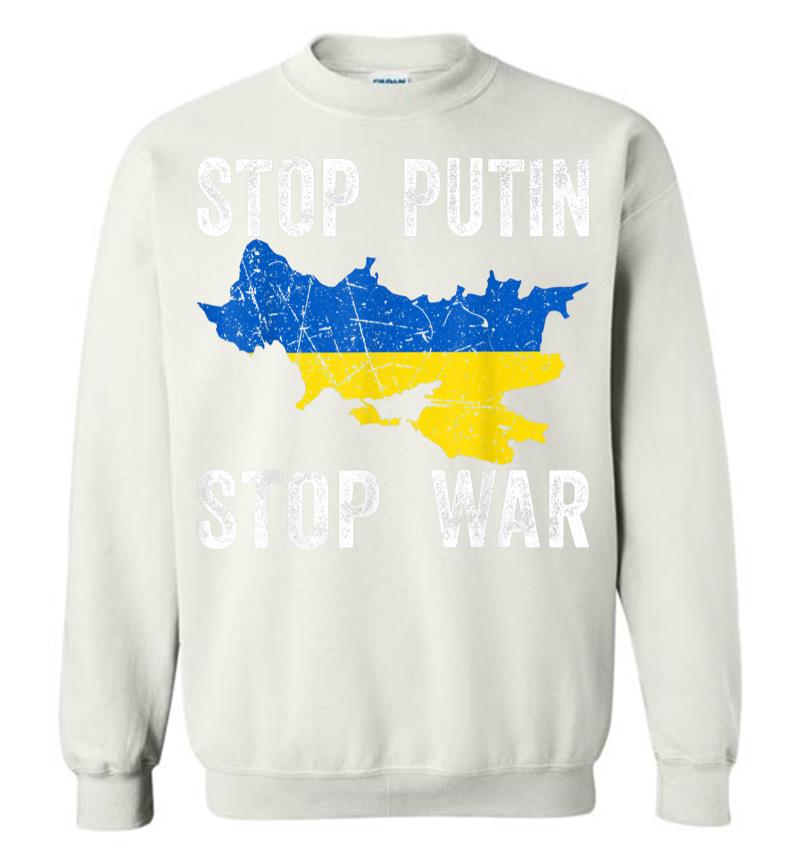Inktee Store - Stop Killing Stop Russia Stop The War In Ukraine Sweatshirt Image
