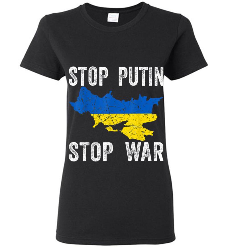 Stop Killing Stop Russia Stop The War In Ukraine Women T-shirt