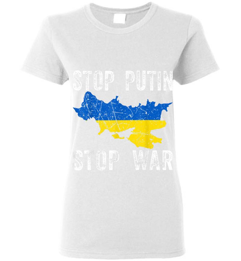 Inktee Store - Stop Killing Stop Russia Stop The War In Ukraine Women T-Shirt Image