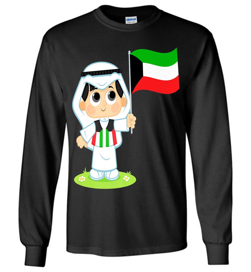 Stylish Design With Kuwaiti Kid In Official Wear Premium Long Sleeve T-shirt