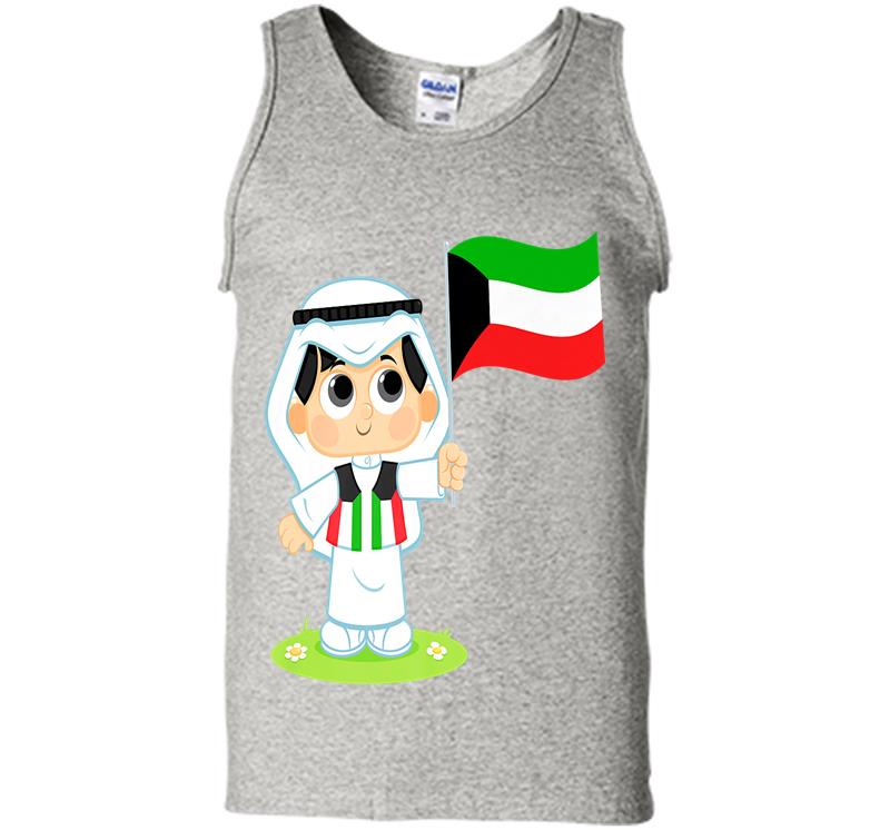 Stylish Design With Kuwaiti Kid In Official Wear Premium Mens Tank Top
