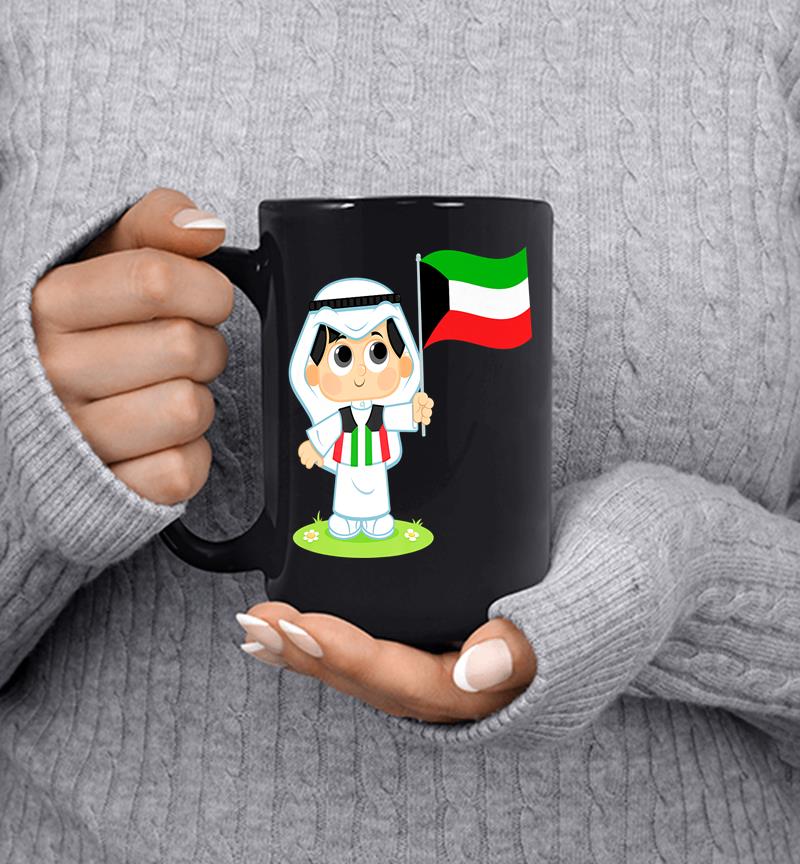 Stylish Design With Kuwaiti Kid In Official Wear Premium Mug