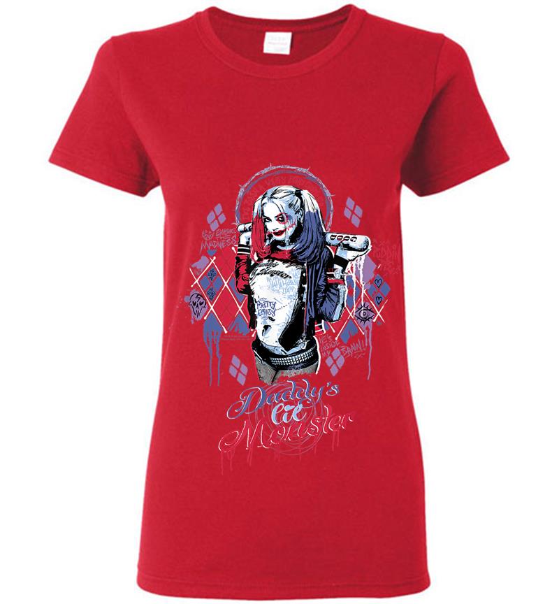 Inktee Store - Suicide Squad Harley Quinn Bad Girl Womens T-Shirt Image
