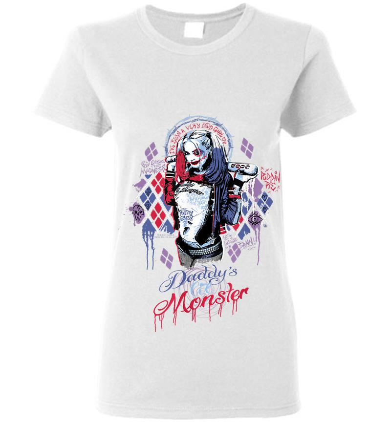 Inktee Store - Suicide Squad Harley Quinn Bad Girl Womens T-Shirt Image