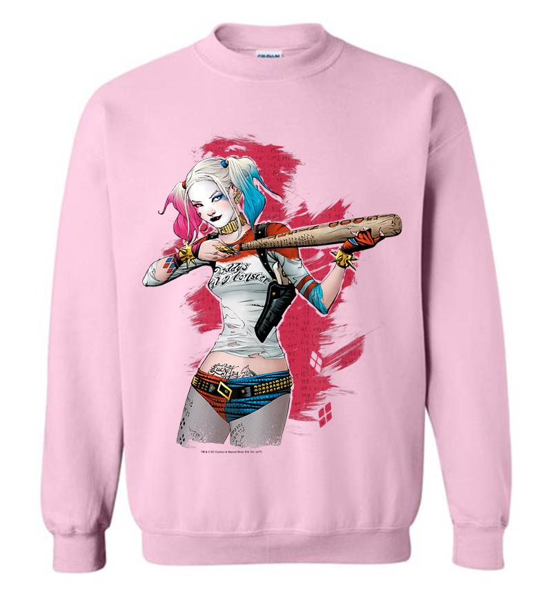 Inktee Store - Suicide Squad Harley Quinn Bat Aim Sweatshirt Image