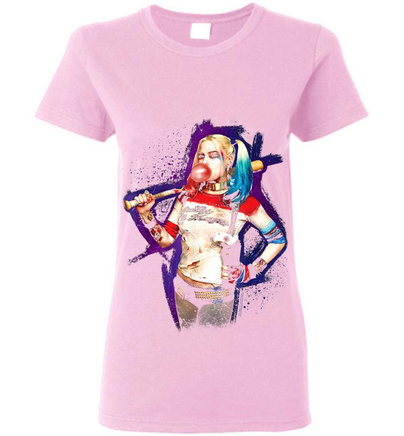 Inktee Store - Suicide Squad Harley Quinn Bubble Womens T-Shirt Image